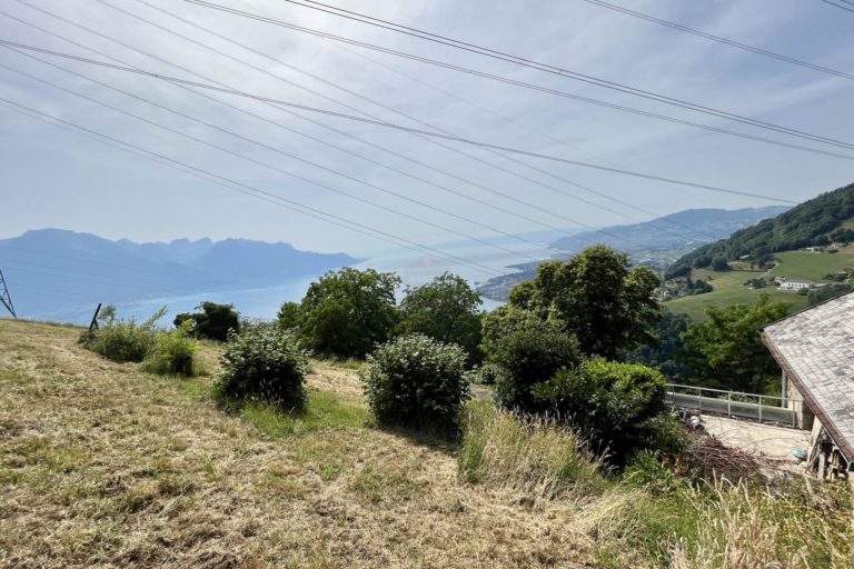 Ancienne bergerie à rénover avec vue panoramique sur le lac et les montagnes