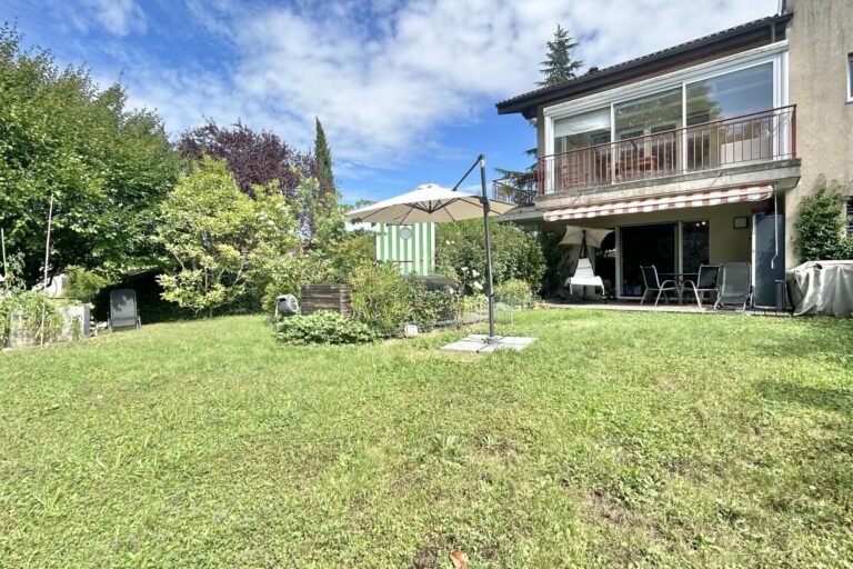 Magnificent garden level in Veyrier