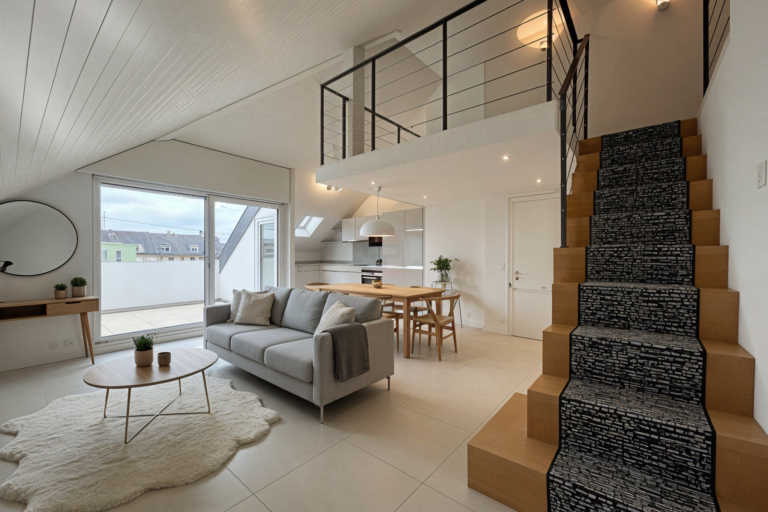 3 room penthouse of 91m2 PPE in a quiet area with open views 3 room penthouse of 91m2 PPE in a quiet area with open views