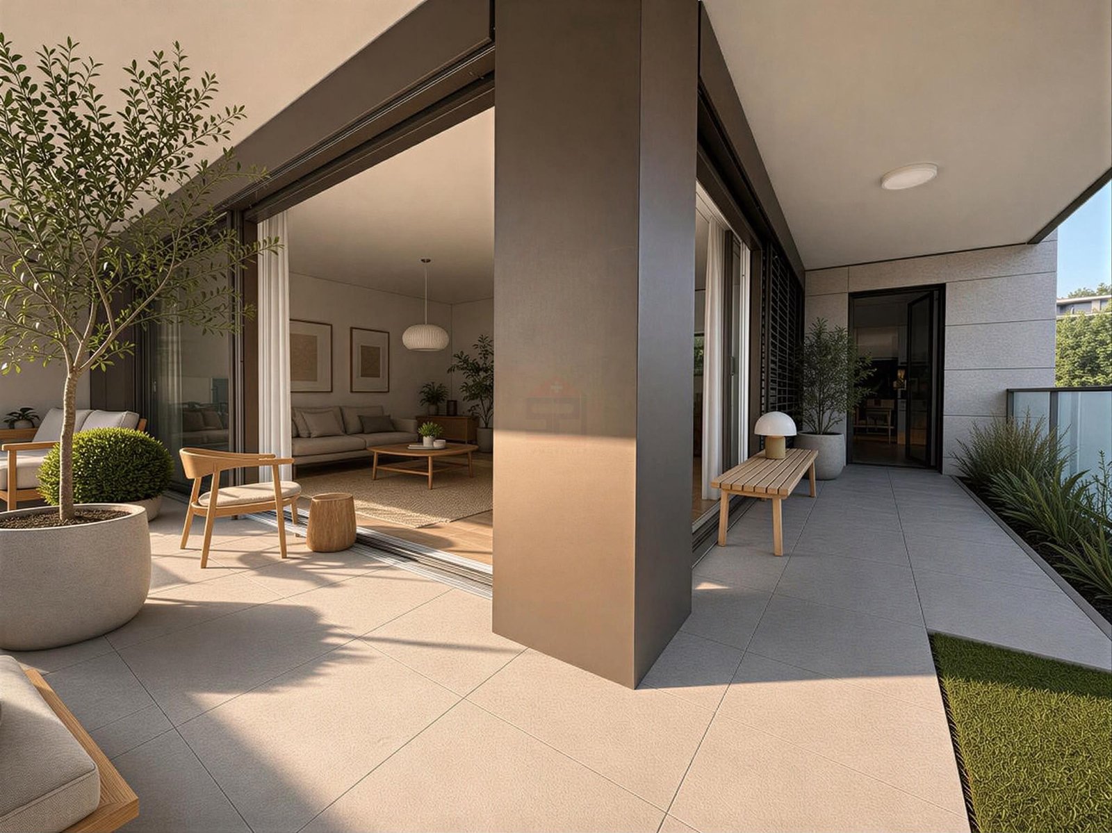 Appartement lumineux avec vaste terrasse au cœur de La Gradelle