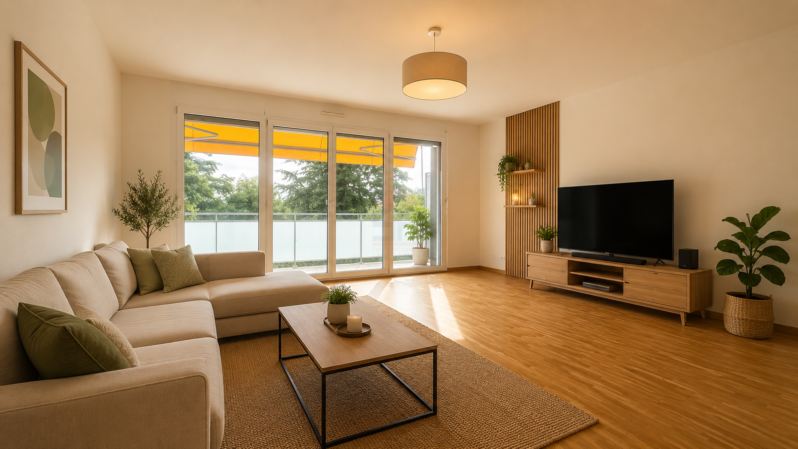 Charmant 5 pièces de 117 m² PPE à Meyrin avec un grand balcon